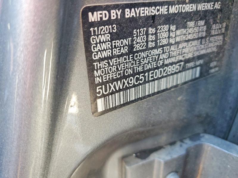 Продаж на аукціоні авто 2014 Bmw X3, vin: 5UXWX9C51E0D28957, номер лоту: 53664356