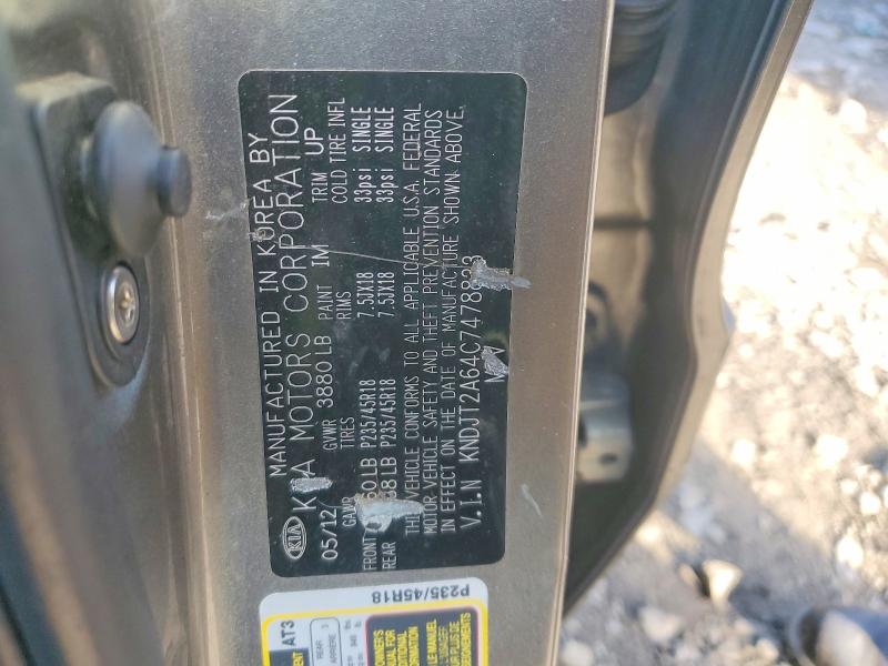 Продаж на аукціоні авто 2012 Kia Soul, vin: KNDJT2A64C7478833, номер лоту: 53122176