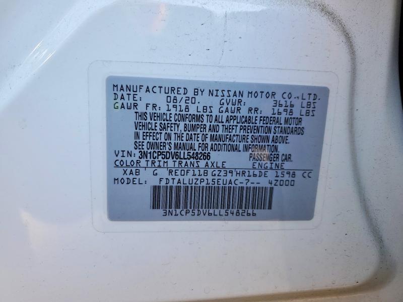 Продажа на аукционе авто 2020 Nissan Kicks, vin: 3N1CP5DV6LL548266, номер лота: 53799096