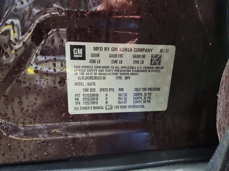 Aukcja sprzedaży 2018 Buick Encore, vin: KL4CJASB9JB542146, numer aukcji: 55148166