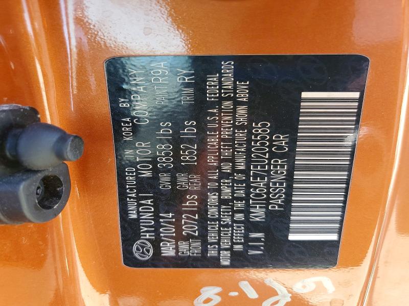 Aukcja sprzedaży 2014 Hyundai Veloster, vin: KMHTC6AE7EU205585, numer aukcji: 53172766