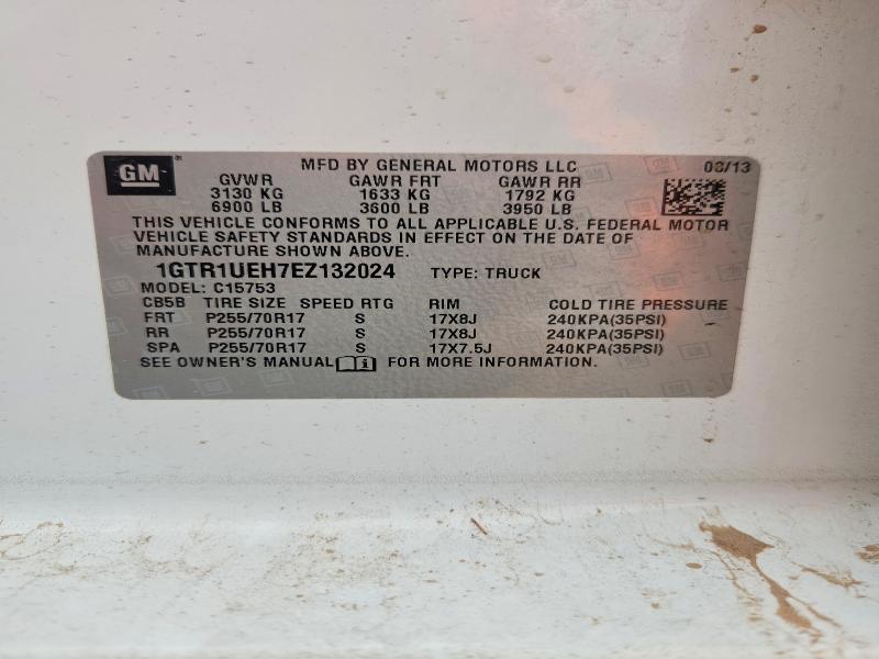 54506666 :رقم المزاد ، 1GTR1UEH7EZ132024 vin ، 2014 Gmc Sierra مزاد بيع