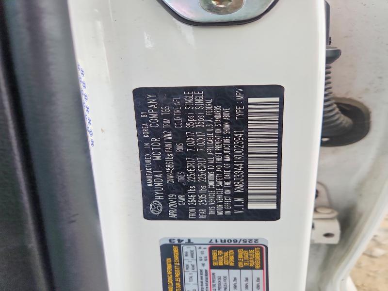 Aukcja sprzedaży 2019 Hyundai Tucson, vin: KM8J33A41KU023941, numer aukcji: 53713466