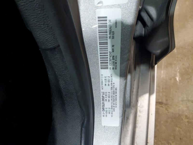 Aukcja sprzedaży 2015 Chrysler 200, vin: 1C3CCCBB7FN625497, numer aukcji: 54710676