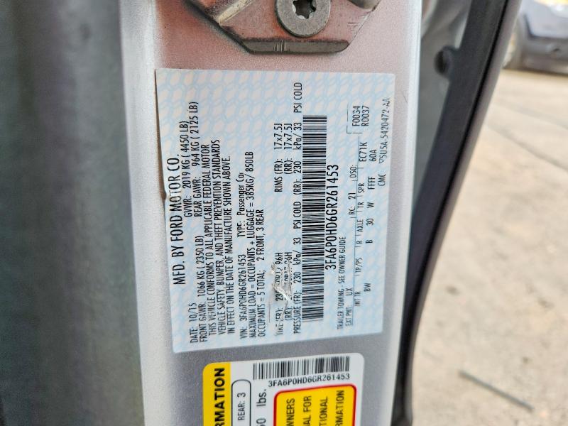 Продажа на аукционе авто 2016 Ford Fusion, vin: 3FA6P0HD6GR261453, номер лота: 52186596