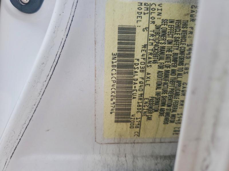 Продаж на аукціоні авто 2012 Nissan Versa, vin: 3N1BC1CP4CK269746, номер лоту: 52588076
