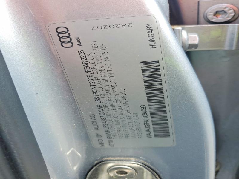 2018 Audi A3 მანქანა იყიდება აუქციონზე, vin: WAUAUGFF6J1094083, აუქციონის ნომერი: 53595976