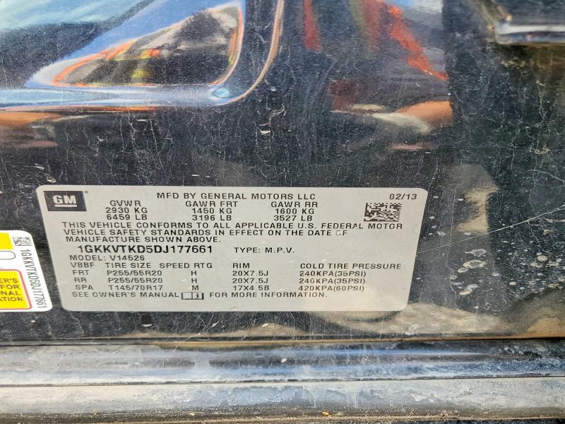 Продаж на аукціоні авто 2013 Gmc Acadia, vin: 1GKKVTKD5DJ177661, номер лоту: 52301526