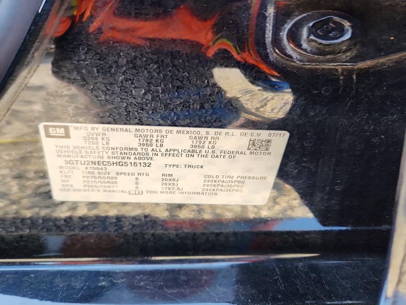 53206906 :رقم المزاد ، 3GTU2NEC5HG516132 vin ، 2017 Gmc Sierra مزاد بيع