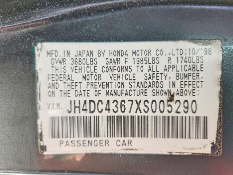 Aukcja sprzedaży 1999 Acura Integra, vin: JH4DC4367XS005290, numer aukcji: 54894446