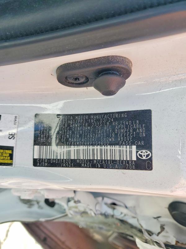 Продаж на аукціоні авто 2024 Toyota Corolla, vin: 5YFB4MDE6RP151602, номер лоту: 52916826