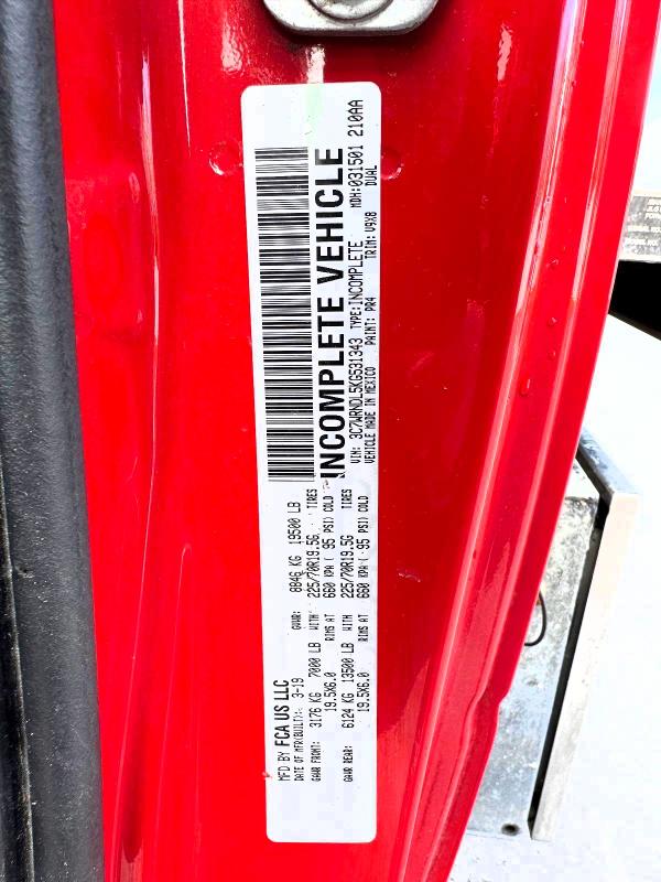 53134246 :رقم المزاد ، 3C7WRNDL5KG531343 vin ، 2019 Ram 5500 مزاد بيع