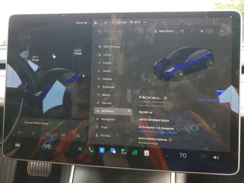 Продаж на аукціоні авто 2018 Tesla Model 3, vin: 5YJ3E1EB6JF120211, номер лоту: 54011996