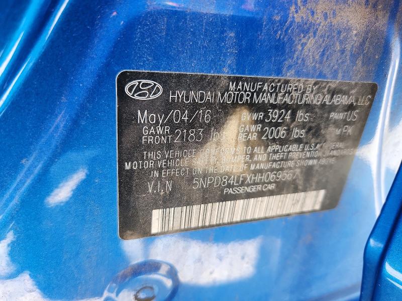 Продажа на аукционе авто 2017 Hyundai Elantra, vin: 5NPD84LFXHH069567, номер лота: 53563826