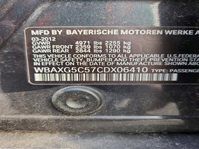 Aukcja sprzedaży 2012 Bmw 528, vin: WBAXG5C57CDX06410, numer aukcji: 55013776