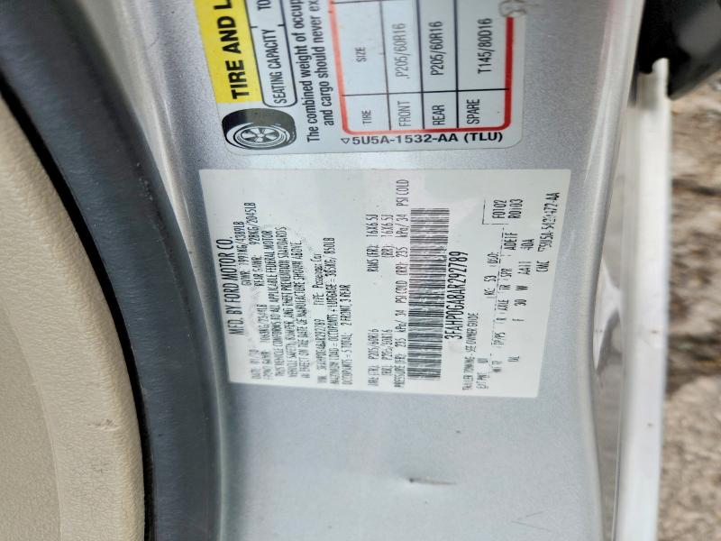 Aukcja sprzedaży 2010 Ford Fusion, vin: 3FAHP0GA8AR292789, numer aukcji: 52295536