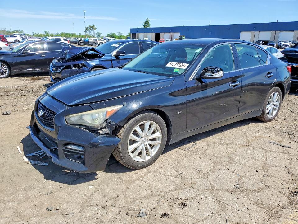 2014 Infiniti Q50 მანქანა იყიდება აუქციონზე, vin: JN1BV7AR7EM698903, აუქციონის ნომერი: 54618226