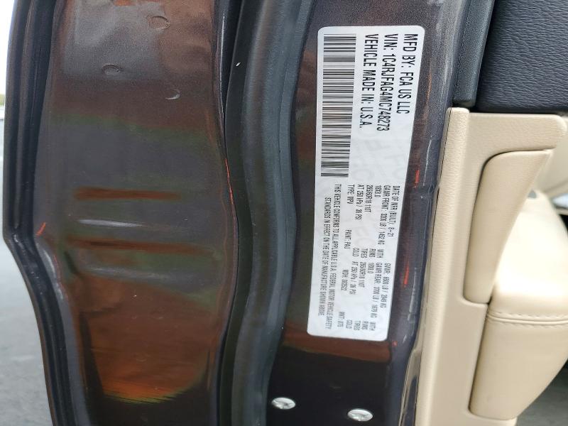 52448406 :رقم المزاد ، 1C4RJFAG4MC748273 vin ، 2021 Jeep Grand Cherokee مزاد بيع