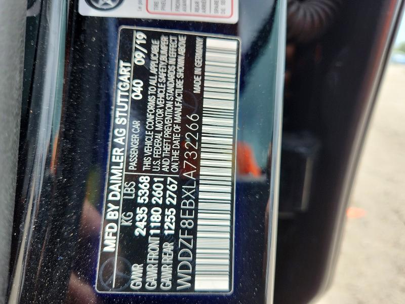 Продажа на аукционе авто 2020 Mercedes-benz E, vin: WDDZF8EBXLA732266, номер лота: 53167266