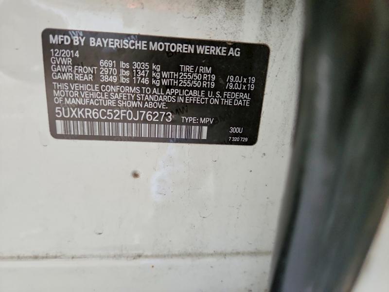 Продажа на аукционе авто 2015 Bmw X5, vin: 5UXKR6C52F0J76273, номер лота: 53930706