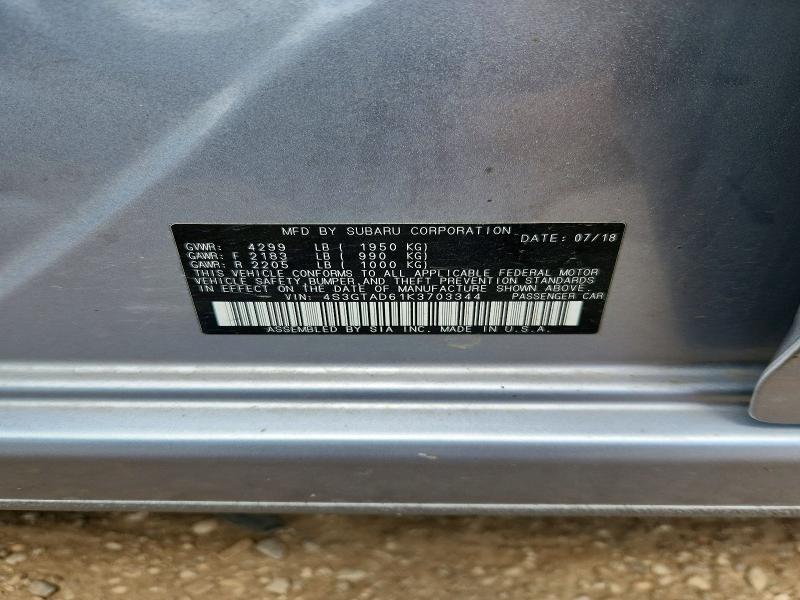 Aukcja sprzedaży 2019 Subaru Impreza, vin: 4S3GTAD61K3703344, numer aukcji: 53224706