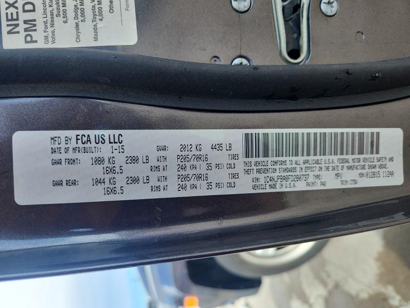 52207316 :رقم المزاد ، 1C4NJPBA8FD280737 vin ، 2015 Jeep Patriot مزاد بيع
