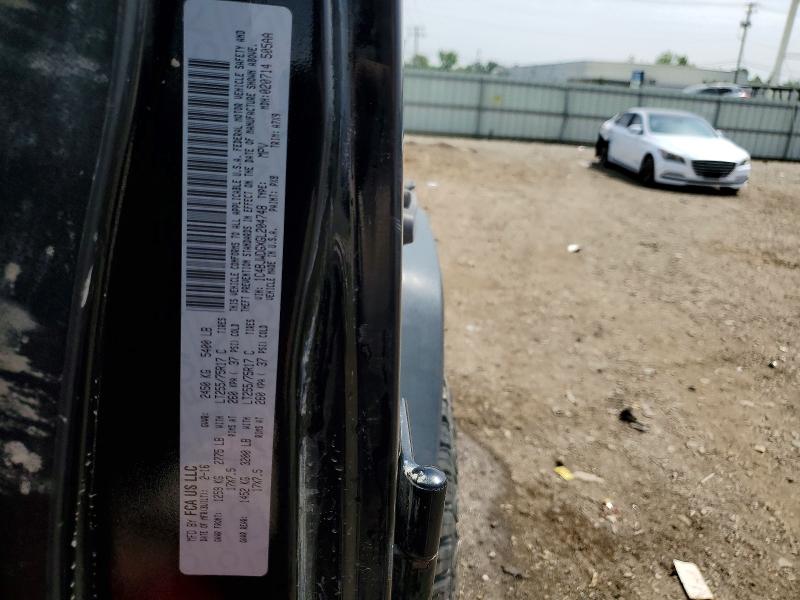 Продажа на аукционе авто 2016 Jeep Wrangler Unlimited, vin: 1C4BJWDGXGL204748, номер лота: 53849796