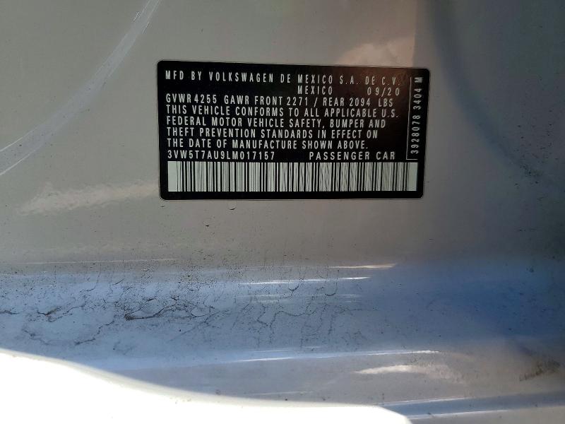 Продажа на аукционе авто 2020 Volkswagen Gti, vin: 3VW5T7AU9LM017157, номер лота: 52709616