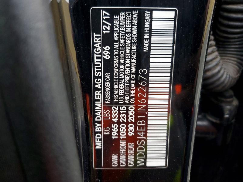 Aukcja sprzedaży 2018 Mercedes-benz Cla, vin: WDDSJ4EB1JN622673, numer aukcji: 51798516