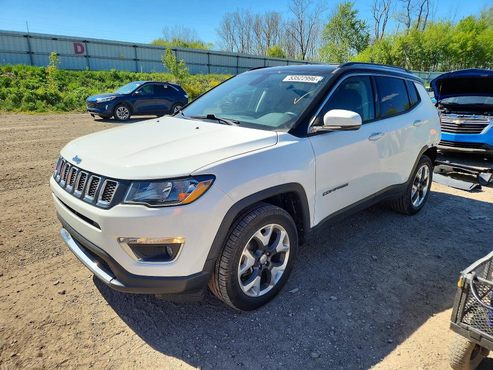 Aukcja sprzedaży 2018 Jeep Compass, vin: 3C4NJDCB0JT372529, numer aukcji: 53522996