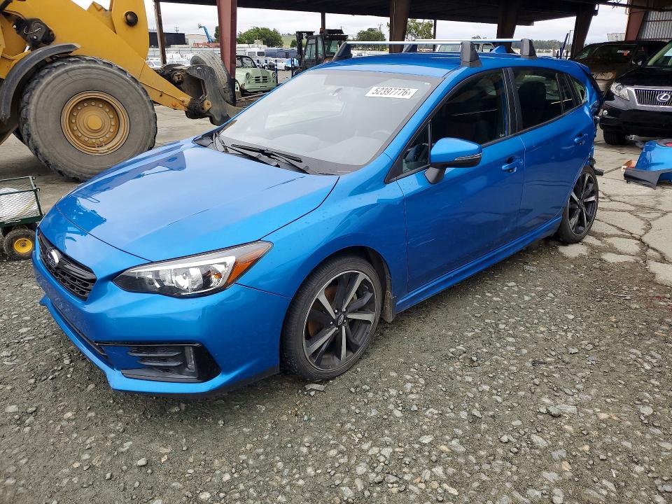 Aukcja sprzedaży 2021 Subaru Impreza, vin: 4S3GTAJ62M1709687, numer aukcji: 52397776
