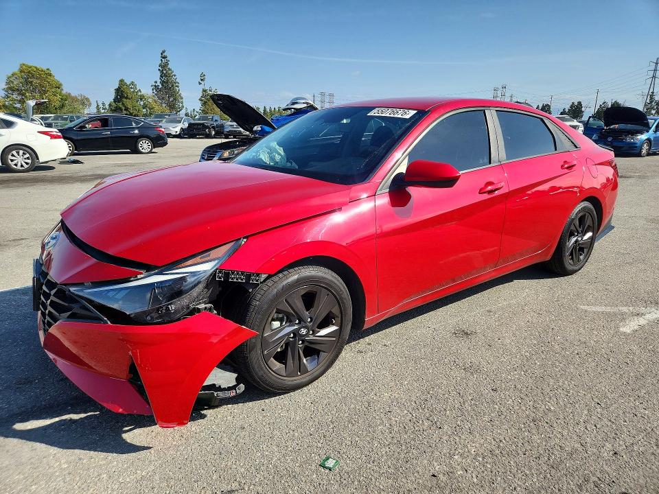 Продажа на аукционе авто 2021 Hyundai Elantra, vin: 5NPLM4AG6MH034053, номер лота: 55076676