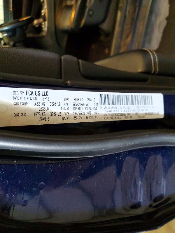 Aukcja sprzedaży 2016 Jeep Grand Cherokee 75th, vin: 1C4RJFBG5GC338035, numer aukcji: 52518136