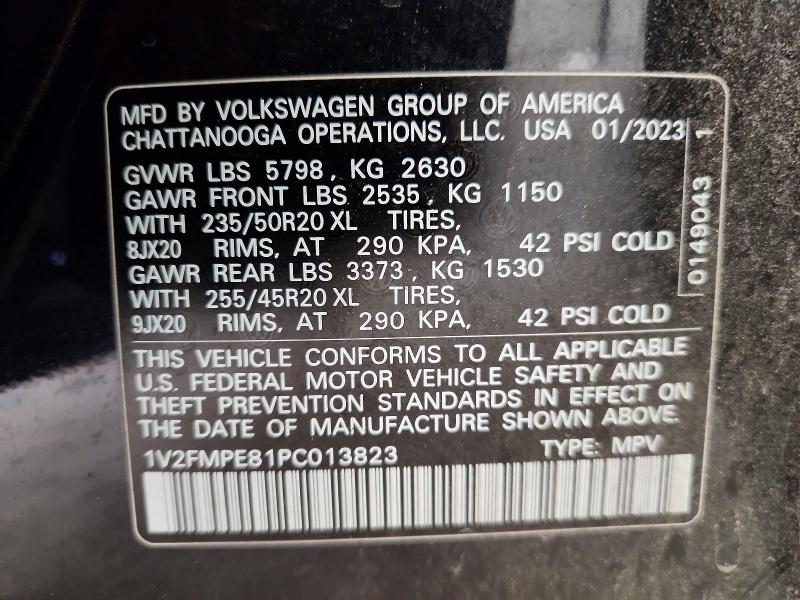 Aukcja sprzedaży 2023 Volkswagen Id.4, vin: 1V2FMPE81PC013823, numer aukcji: 53454856