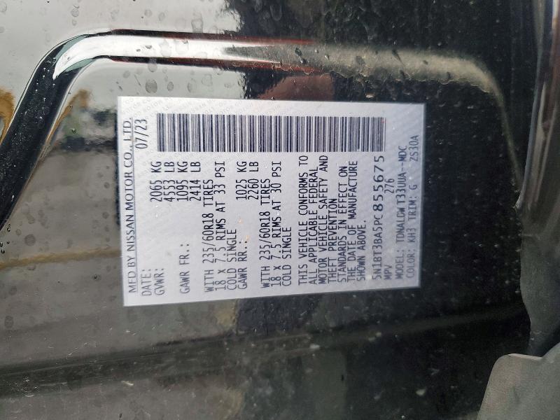 Aukcja sprzedaży 2023 Nissan Rogue, vin: 5N1BT3BA5PC855675, numer aukcji: 52781196