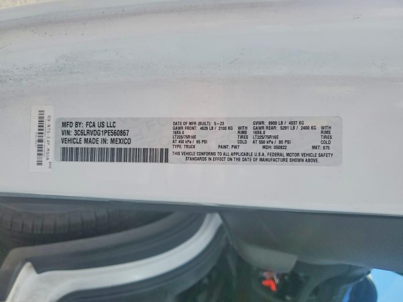 Aukcja sprzedaży 2023 Ram Promaster 2500, vin: 3C6LRVDG1PE560867, numer aukcji: 52381966