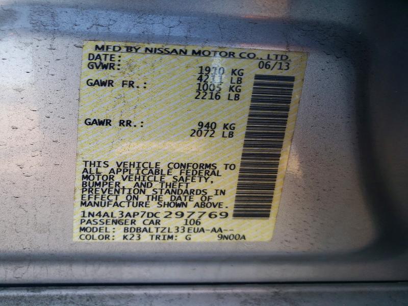 Aukcja sprzedaży 2013 Nissan Altima, vin: 1N4AL3AP7DC297769, numer aukcji: 53129156