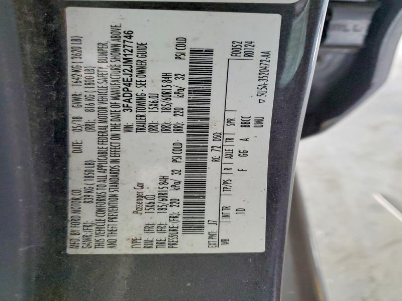 Aukcja sprzedaży 2018 Ford Fiesta, vin: 3FADP4EJ2JM127746, numer aukcji: 53239556