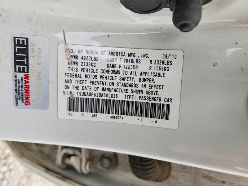 51908656 :رقم المزاد ، 19UUA9F52BA000036 vin ، 2011 Acura Tl مزاد بيع