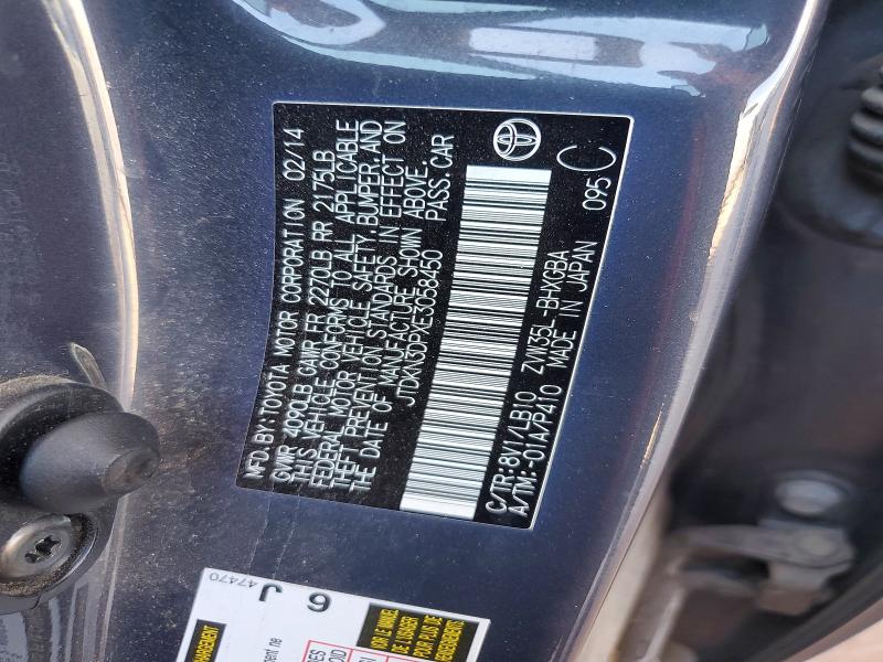 53658846 :رقم المزاد ، JTDKN3DPXE3058450 vin ، 2014 Toyota Prius مزاد بيع