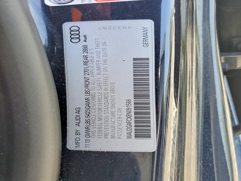 Aukcja sprzedaży 2014 Audi A7, vin: WAU2GAFCXEN091586, numer aukcji: 53734436