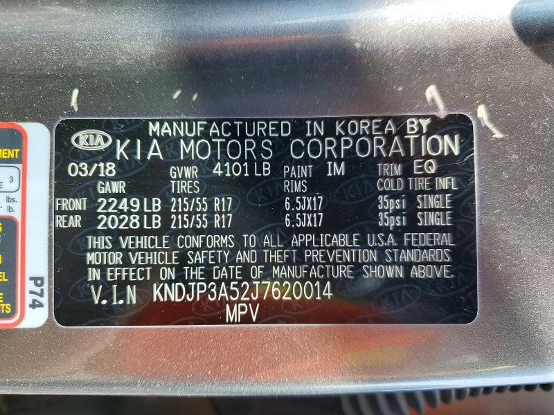 Продаж на аукціоні авто 2018 Kia Soul, vin: KNDJP3A52J7620014, номер лоту: 51596066
