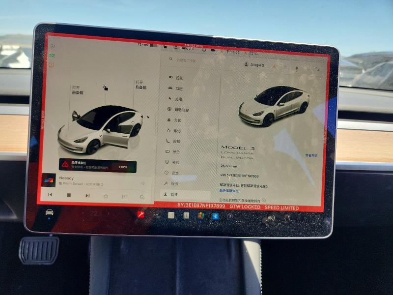 52858576 :رقم المزاد ، 5YJ3E1EB7NF197899 vin ، 2022 Tesla Model 3 مزاد بيع