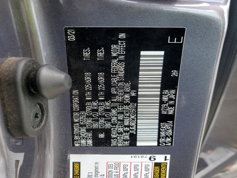 54824136 :رقم المزاد ، JTJGJRDZ2M2159702 vin ، 2021 Lexus Nx 300h مزاد بيع
