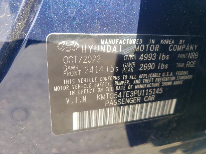 52489756 :رقم المزاد ، KMTG54TE3PU115145 vin ، 2023 Genesis G70 مزاد بيع