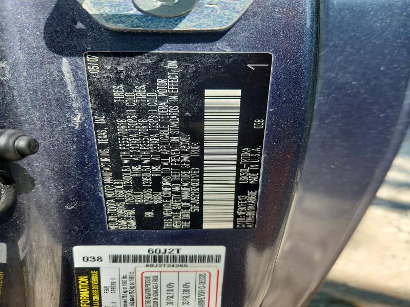 Aukcja sprzedaży 2007 Toyota Tundra, vin: 5TFJV52187X001763, numer aukcji: 52912156