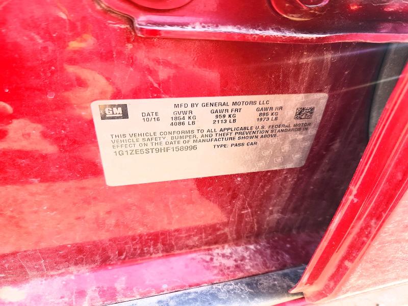 Продажа на аукционе авто 2017 Chevrolet Malibu, vin: 1G1ZE5ST9HF158996, номер лота: 53879696