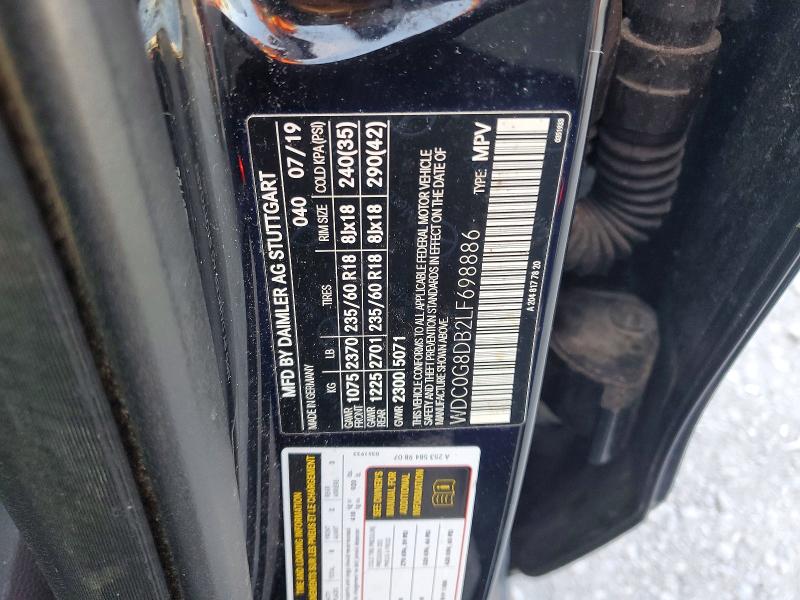 Aukcja sprzedaży 2020 Mercedes-benz Glc, vin: WDC0G8DB2LF698886, numer aukcji: 54728666