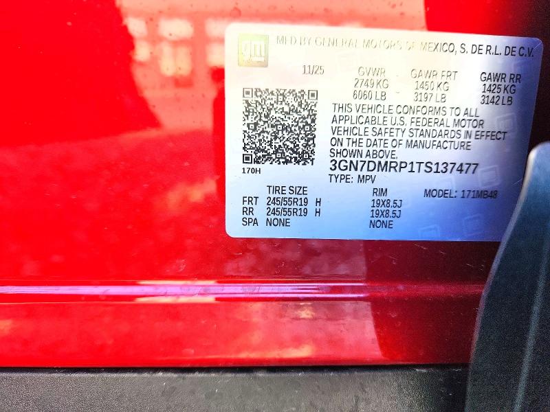 Aukcja sprzedaży 2026 Chevrolet Equinox, vin: 3GN7DMRP1TS137477, numer aukcji: 53394656