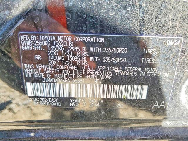 54087246 :رقم المزاد ، JTMABABAXRA066881 vin ، 2024 Subaru Solterra مزاد بيع